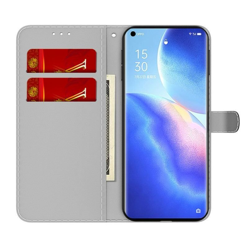 Housse Oppo Find X3 Neo Motif Abstrait