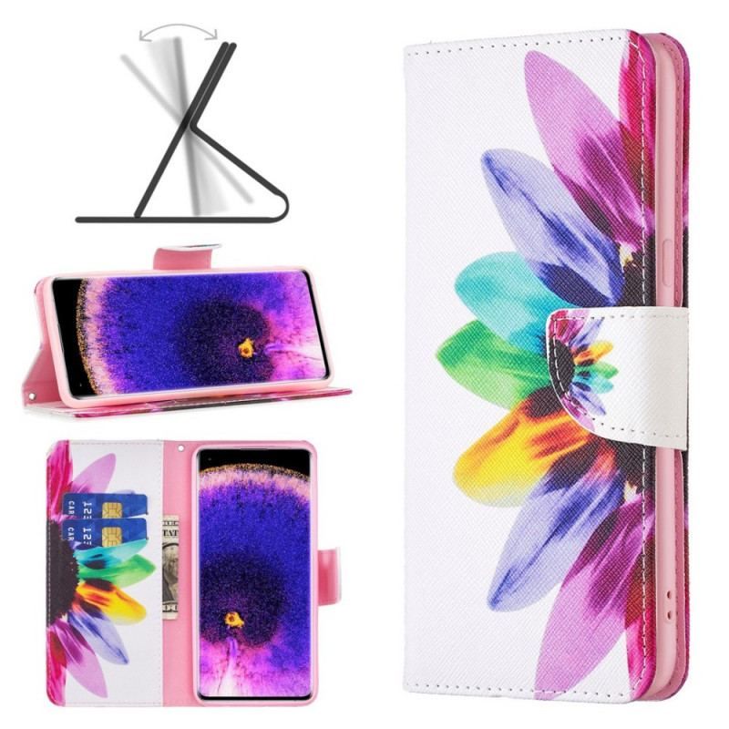 Housse Oppo Find X5 Fleur Aquarelle