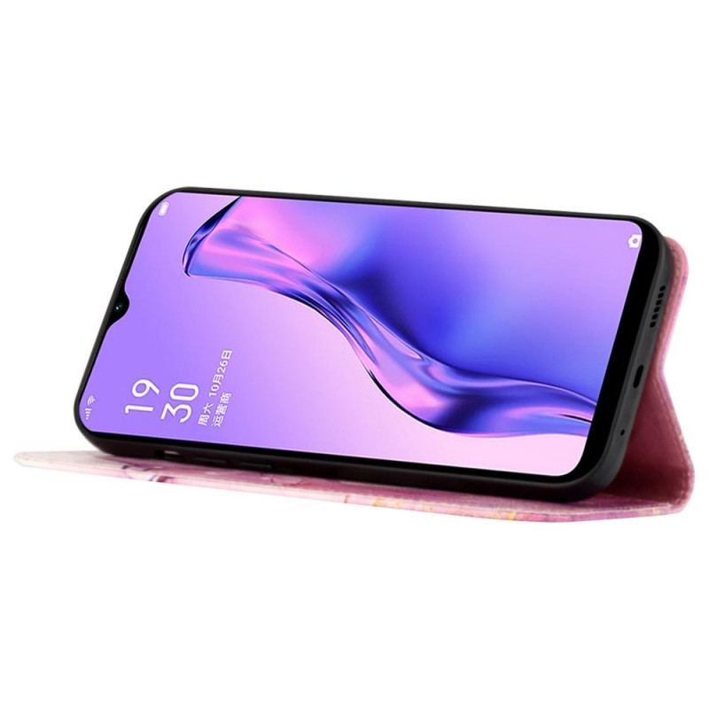 Housse Oppo Find X5 Pro Marbre à Lanière