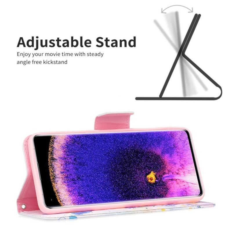 Housse Oppo Find X5 Pro Papillons Aquarelle