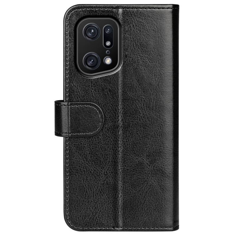 Housse Oppo Find X5 Pro Simili Cuir Vintage