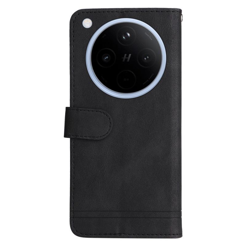 Housse Oppo Find X8 Classique Vintage à Lanière