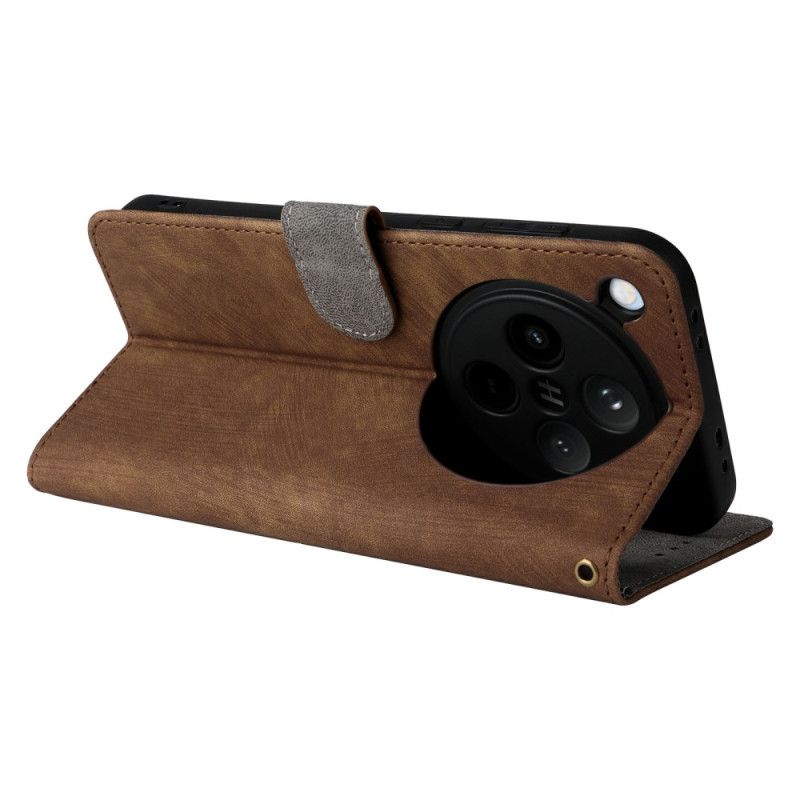 Housse Oppo Find X8 Effet Daim Protection RFID