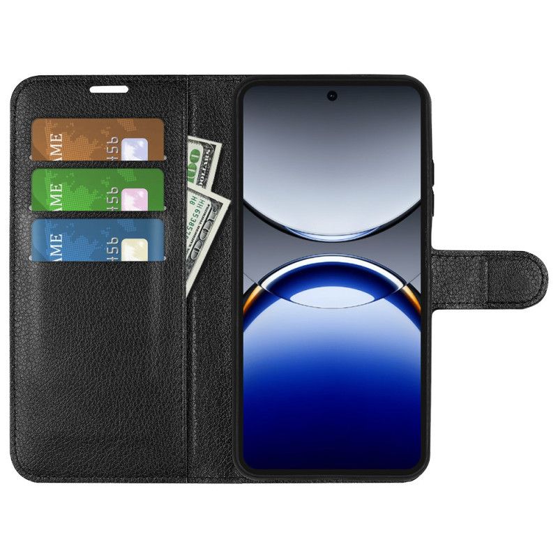 Housse Oppo Find X8 Pro Simili Cuir Litchi Classique