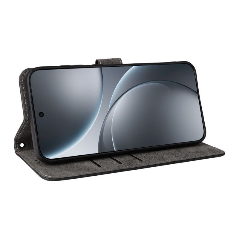 Housse Oppo Find X9 5G Effet Daim à Lanière