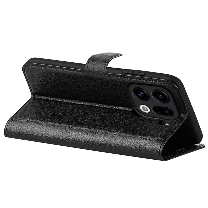 Housse Oppo Find X9 Pro 5G Simili Cuir Litchi