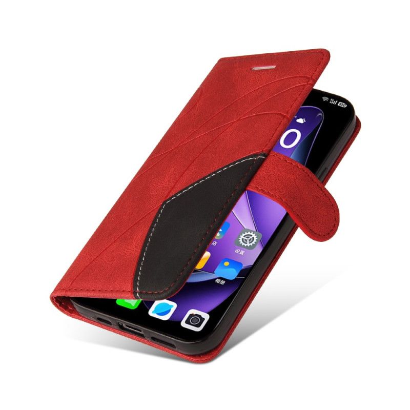 Housse Oppo Reno 13 5G Bicolore Lignes Ondulées