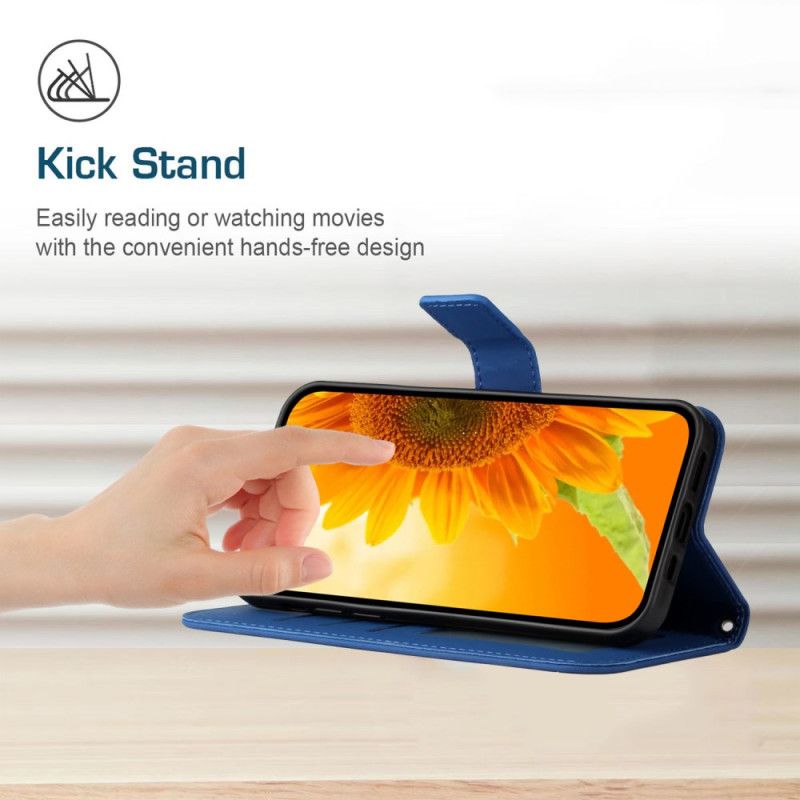 Housse Oppo Reno 13 5G Empreinte Tournesol à Lanière