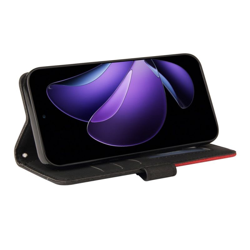 Housse Oppo Reno 13F 4G / 5G / FS 5G Bicolore Lignes Ondulées