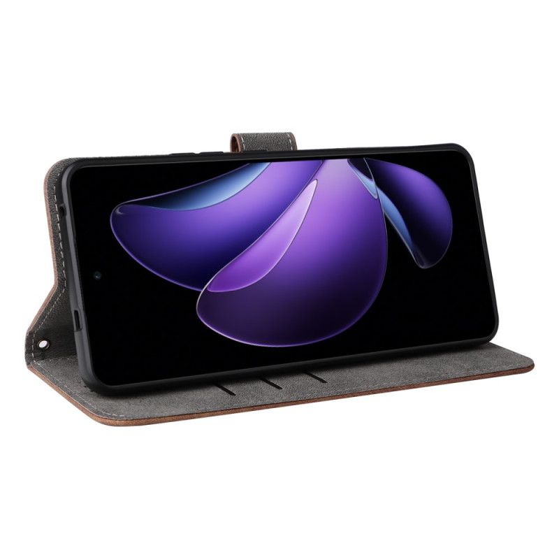 Housse Oppo Reno 13F 4G / 5G / FS 5G Portefeuille RFID à Lanière