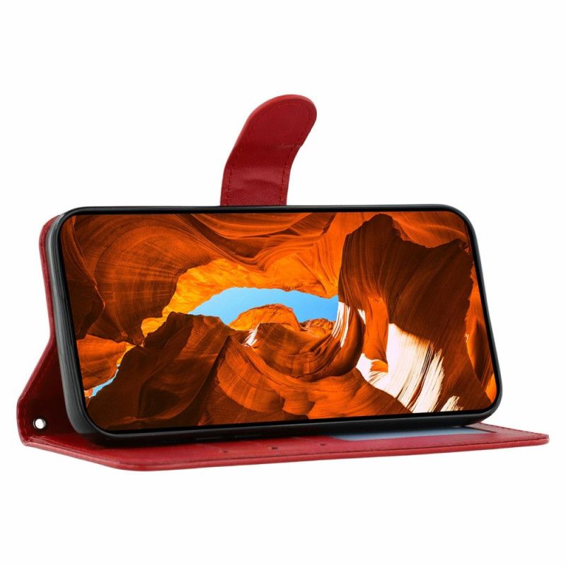 Housse Oppo Reno 14 5G Effet Cuir avec Lanière