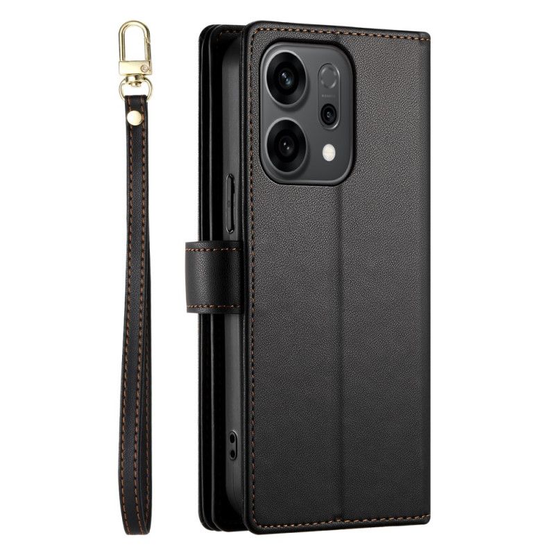 Housse Oppo Reno 14 5G Pochette Zippée et Sangles