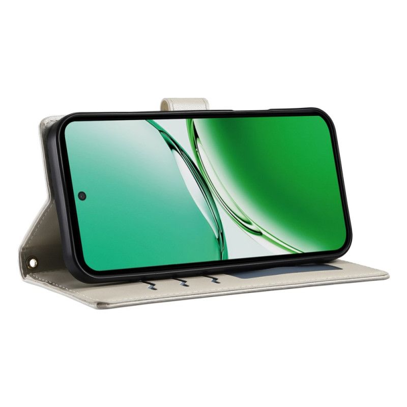 Housse Oppo Reno 14 Pro 5G Matelassée à Lanière et Bandoulière