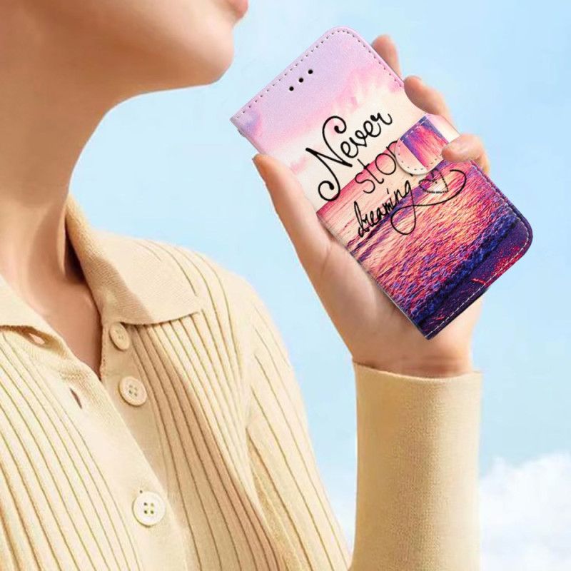 Housse Oppo Reno 14 Pro 5G Never Stop Dreaming