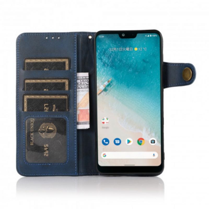 Housse Oppo Reno 6 5G Bouton Magnétique Khazneh