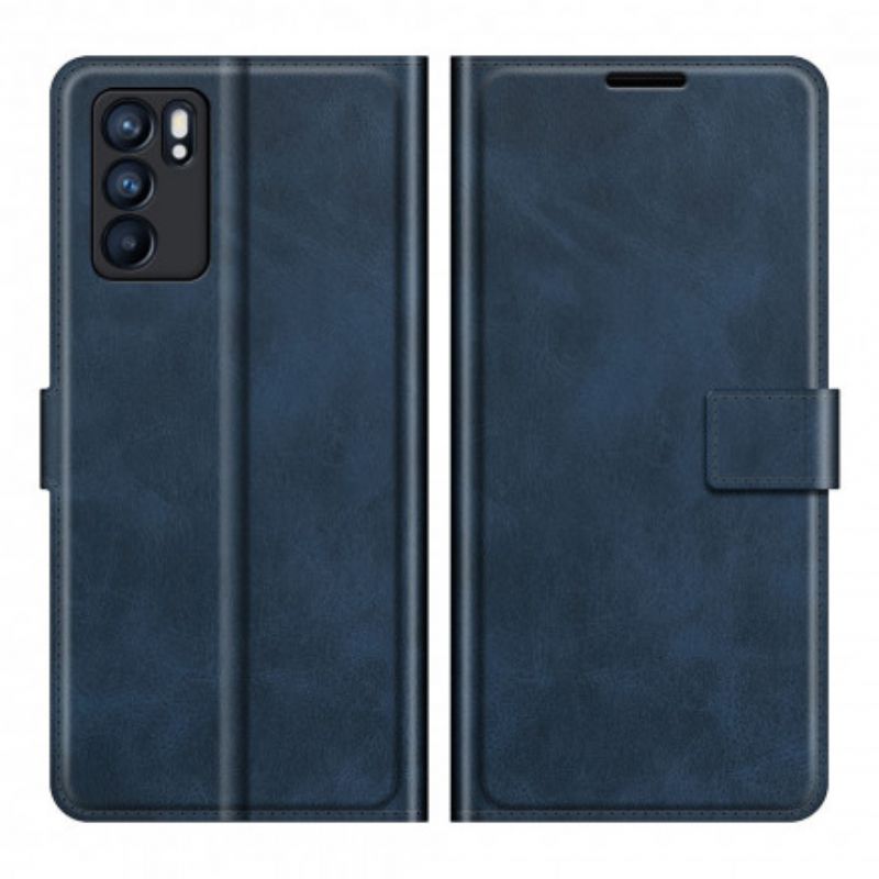 Housse Oppo Reno 6 5G Effet Cuir Slim Extrême