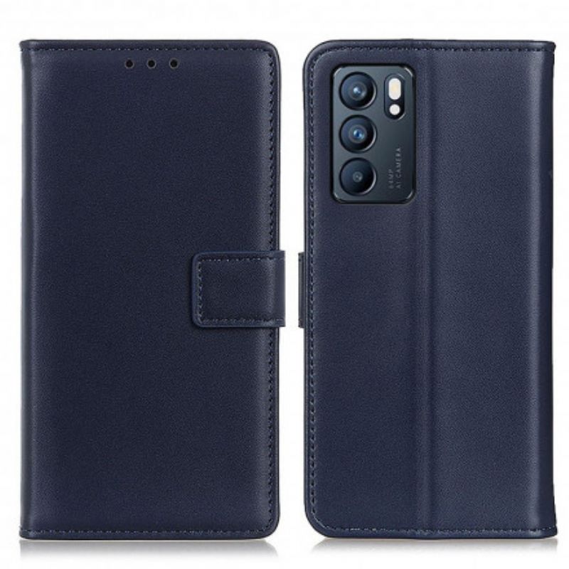 Housse Oppo Reno 6 5G Simili Cuir Simple