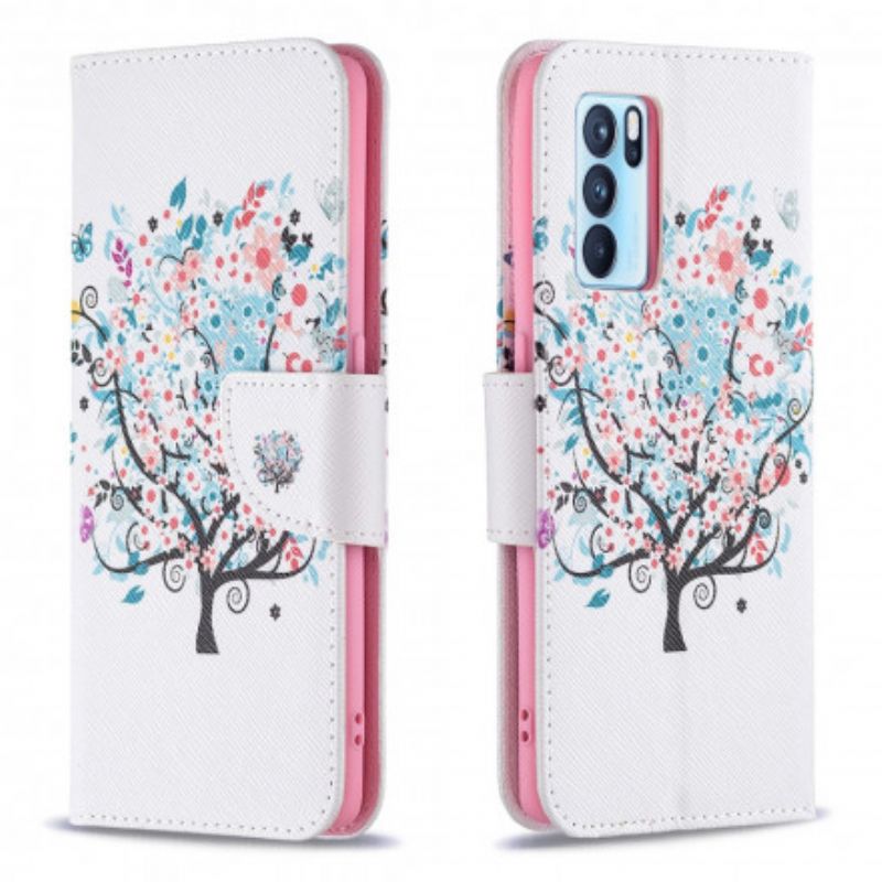 Housse Oppo Reno 6 Pro 5G Flowered Tree