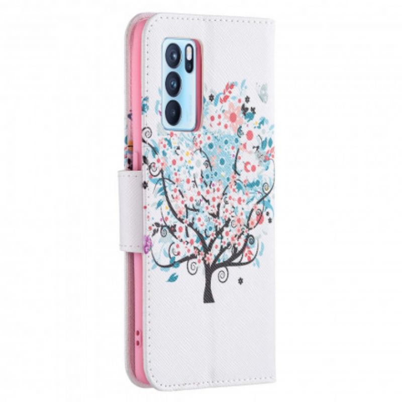 Housse Oppo Reno 6 Pro 5G Flowered Tree