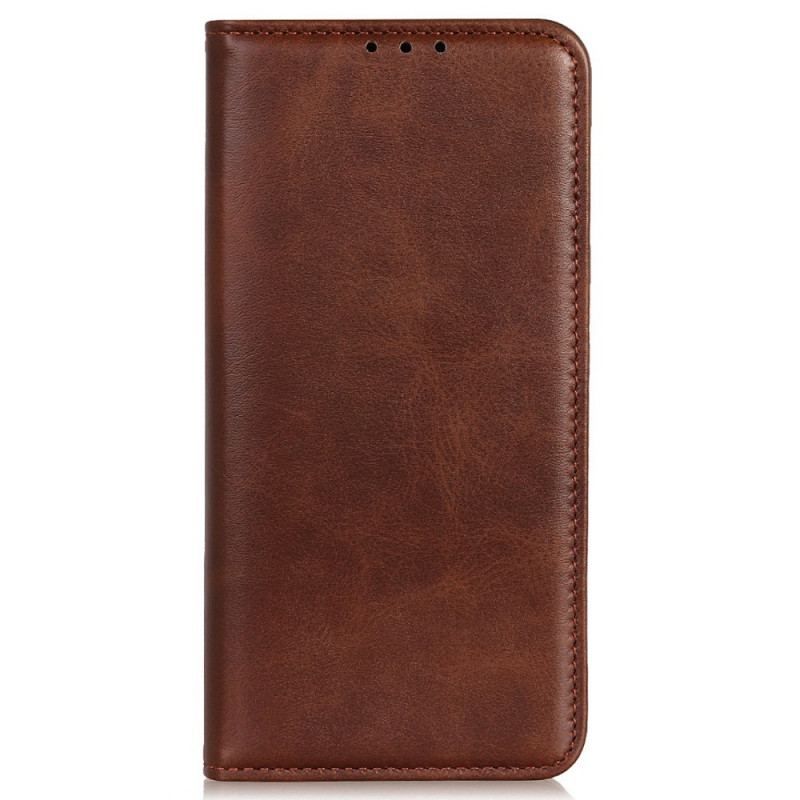 Housse Oppo Reno 7 Cuir Fendu Classique