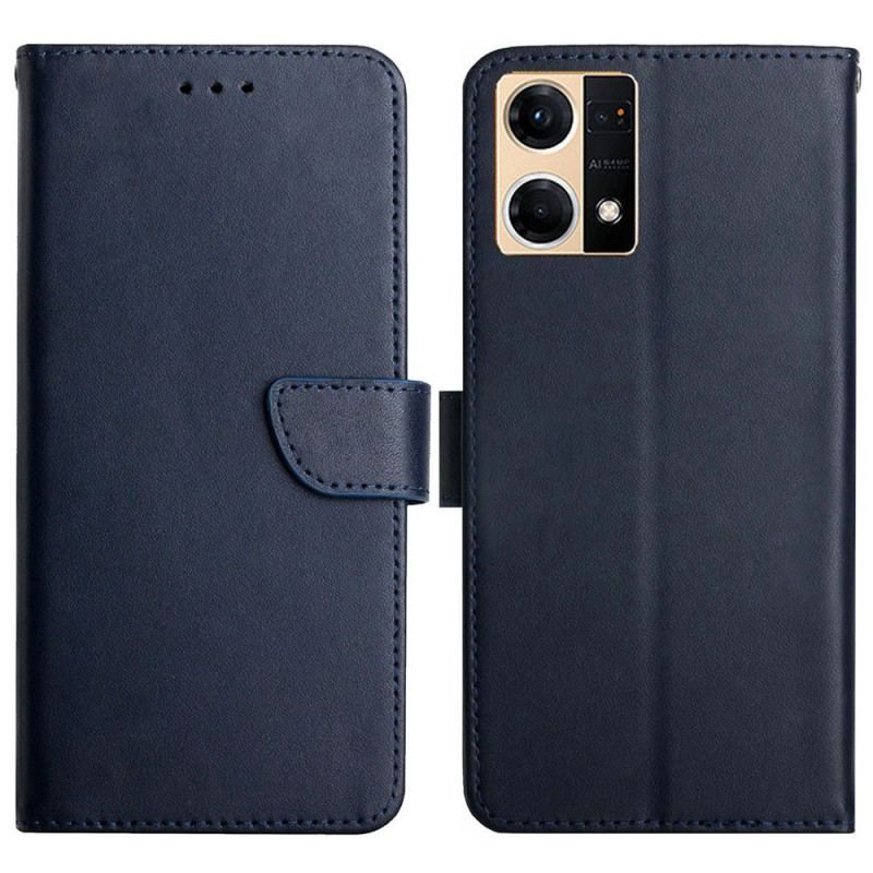 Housse Oppo Reno 7 Cuir Nappa Véritable