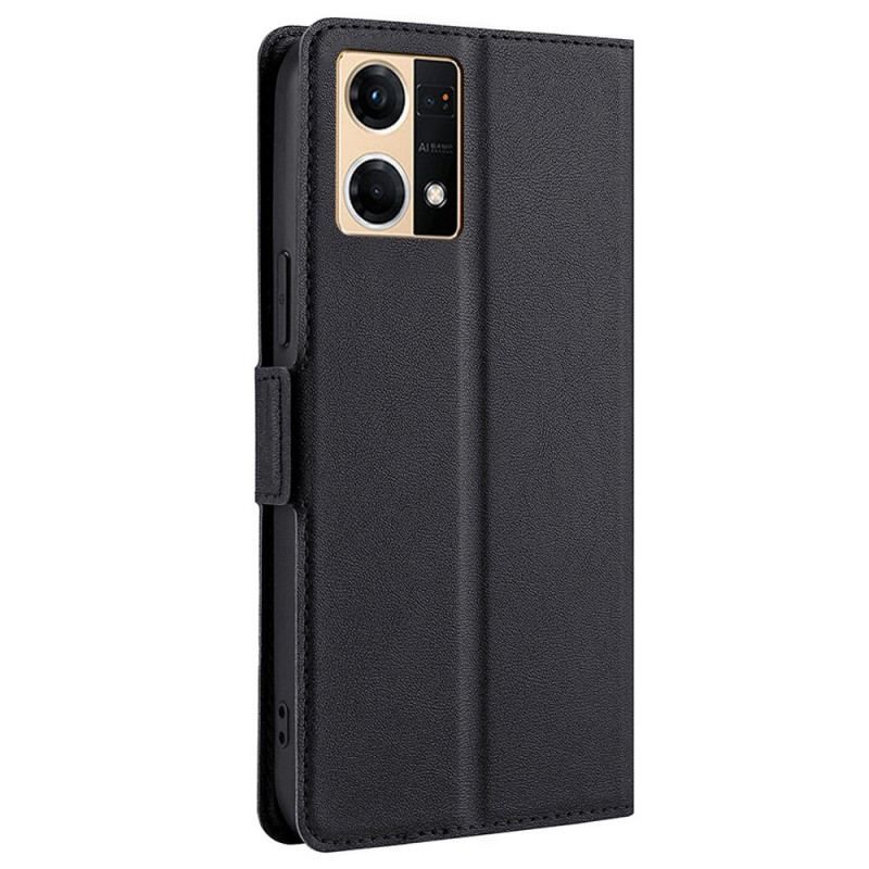 Housse Oppo Reno 7 Finesse Double Fermoir