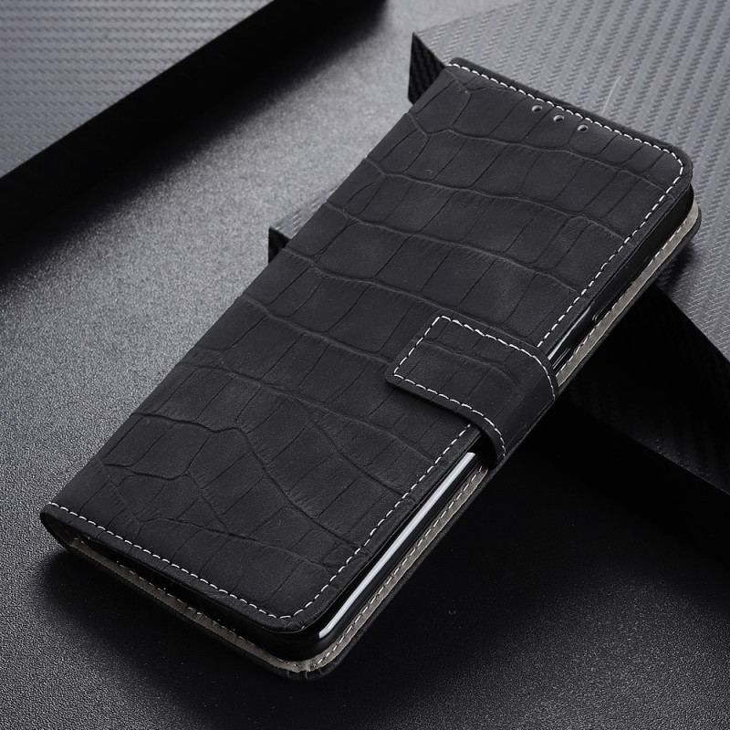 Housse Oppo Reno 7 Style Peau de Crocodile