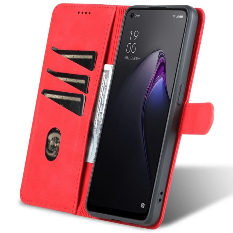 Housse Oppo Reno 8 Pro Style Cuir AZNS