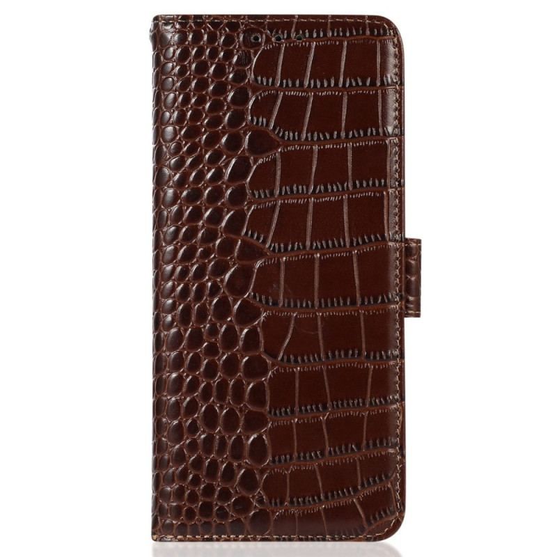 Housse Oppo Reno 8 Style Crocodile RFID