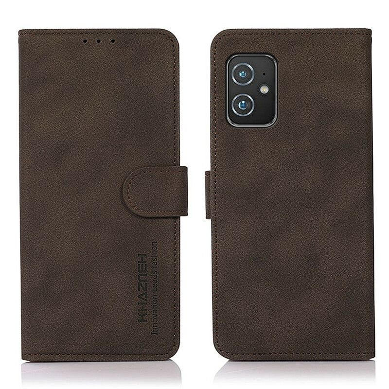 Housse Pour Asus Zenfone 8 Effet Cuir Fashion Khazneh