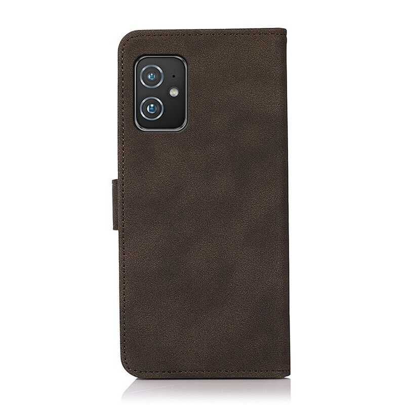 Housse Pour Asus Zenfone 8 Effet Cuir Fashion Khazneh