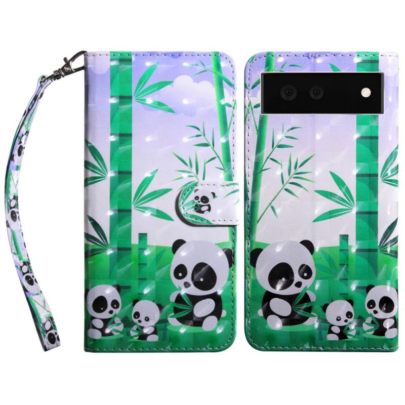 Housse Pour Google Pixel 6 Famille De Panda