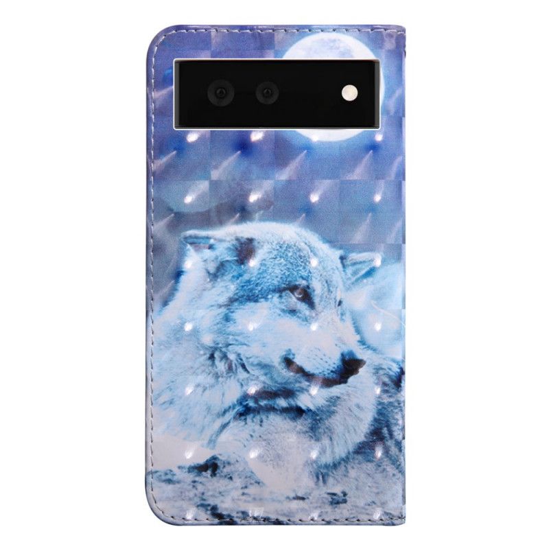 Housse Pour Google Pixel 6 Loup Au Claire De Lune