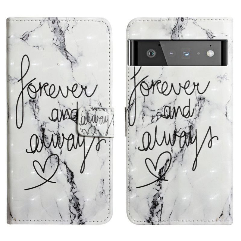 Housse Pour Google Pixel 6 Marbre Forever & Always