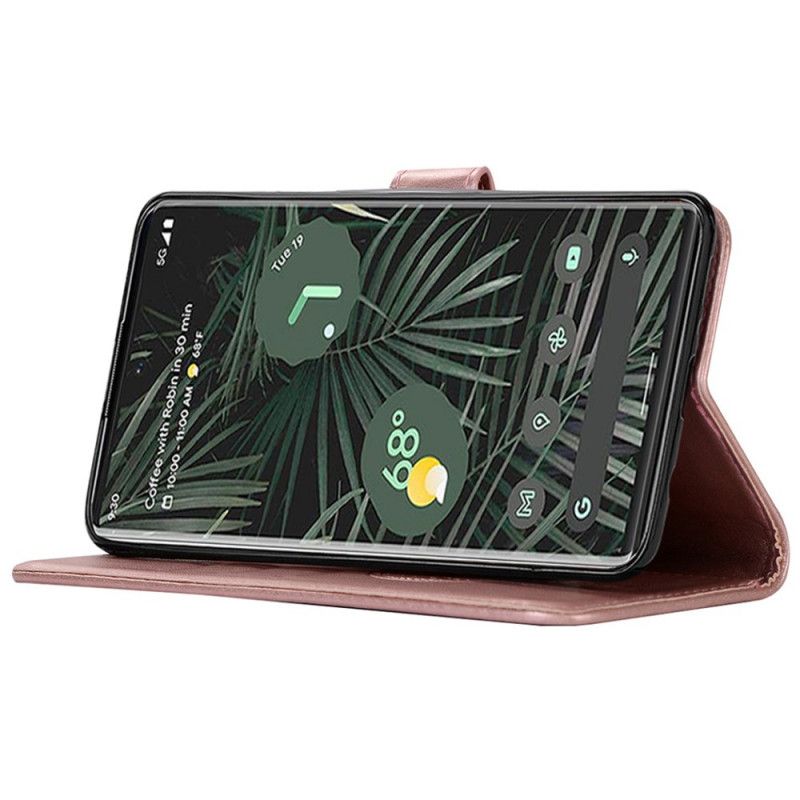 Housse Pour Google Pixel 6 Pro Effet Cuir Attrape Rêves Hibou