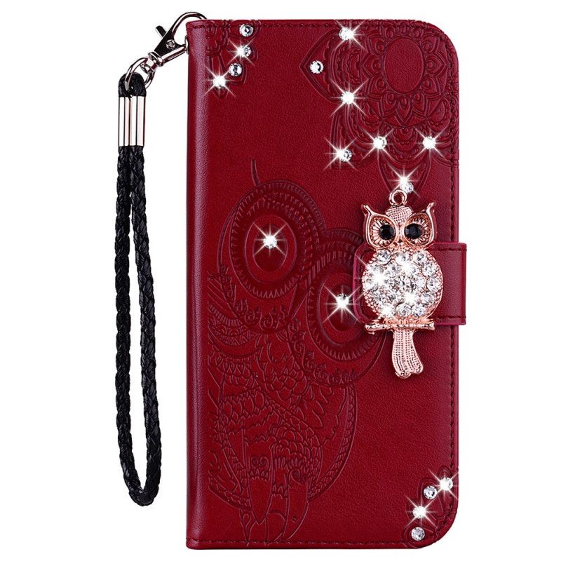 Housse Pour Google Pixel 6 Pro Hibou Mandala Et Breloque