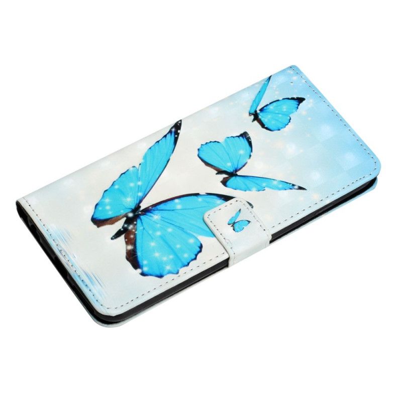 Housse Pour Google Pixel 6 Pro Papillons Bleus Volants