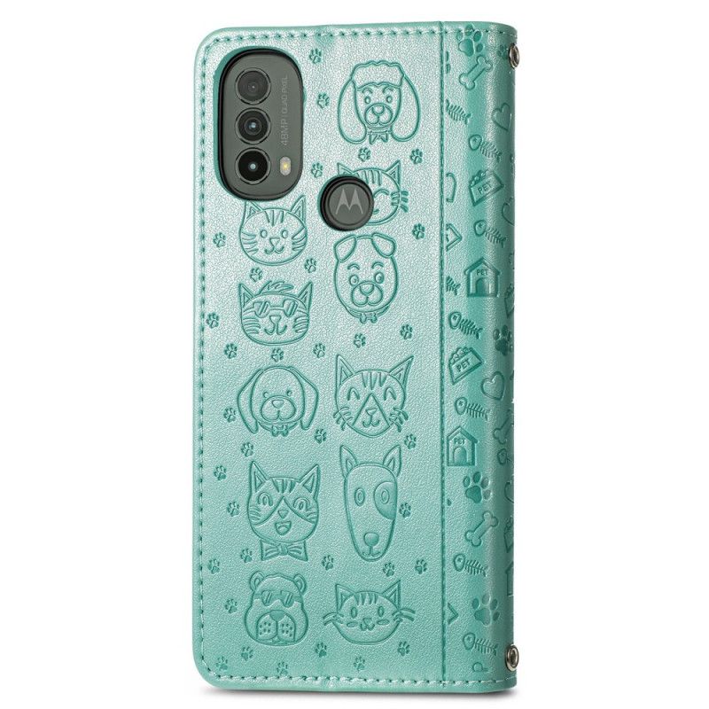 Housse Pour Moto E20 / E30 / E40 Animaux Animés