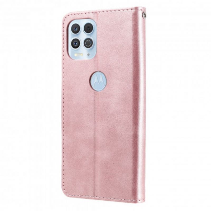 Housse Pour Moto G100 Effet Cuir Porte-monnaie