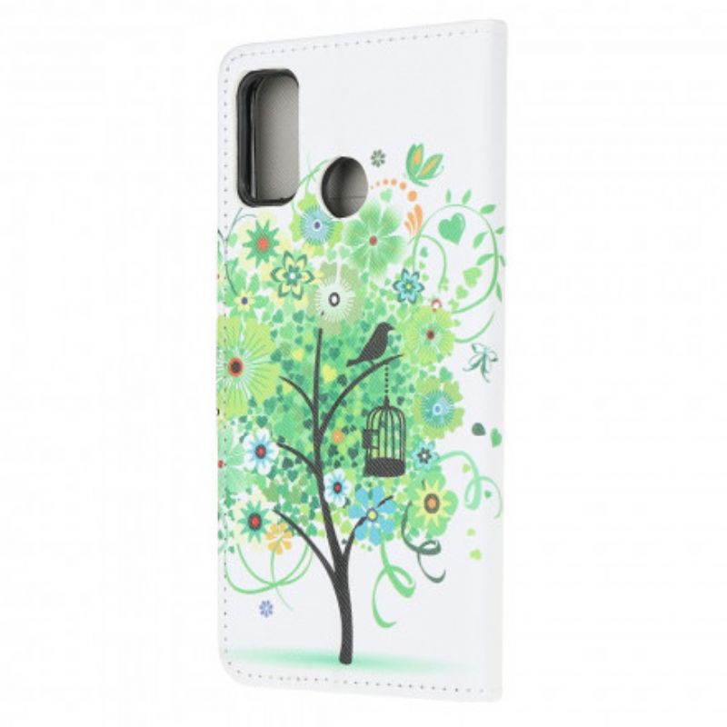 Housse Pour Moto G30 / G10 Arbre Fleuri