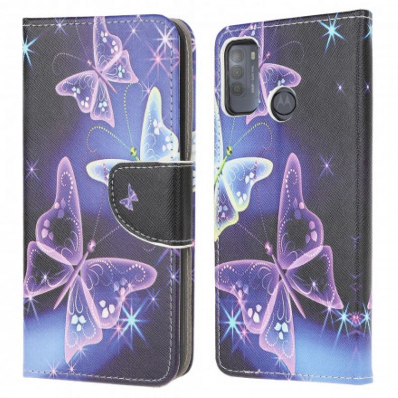 Housse Pour Moto G50 Butterflies