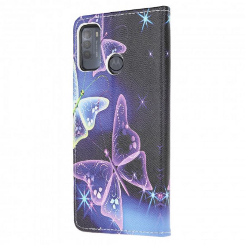 Housse Pour Moto G50 Butterflies