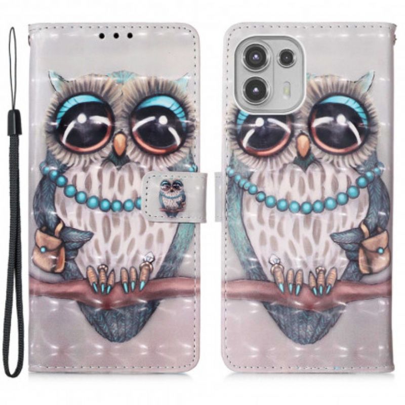 Housse Pour Motorola Edge 20 Lite Miss Hibou