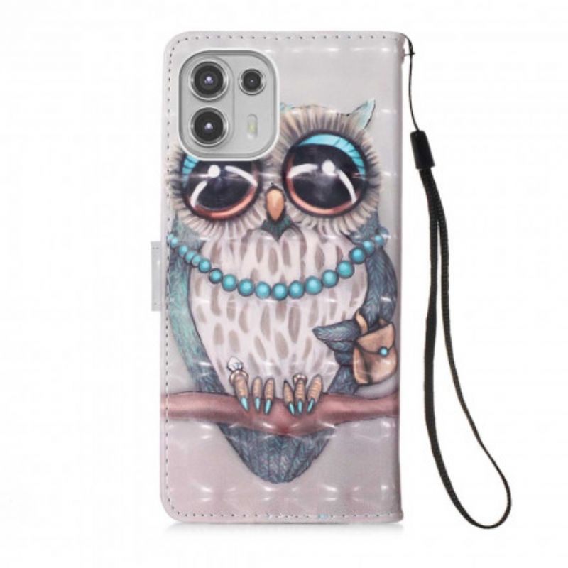 Housse Pour Motorola Edge 20 Lite Miss Hibou