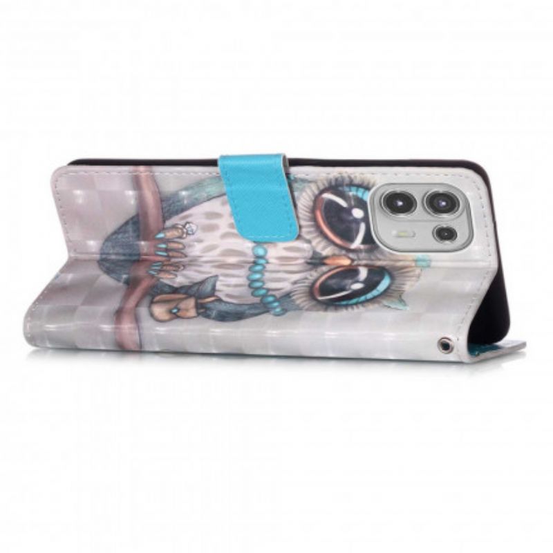 Housse Pour Motorola Edge 20 Lite Miss Hibou