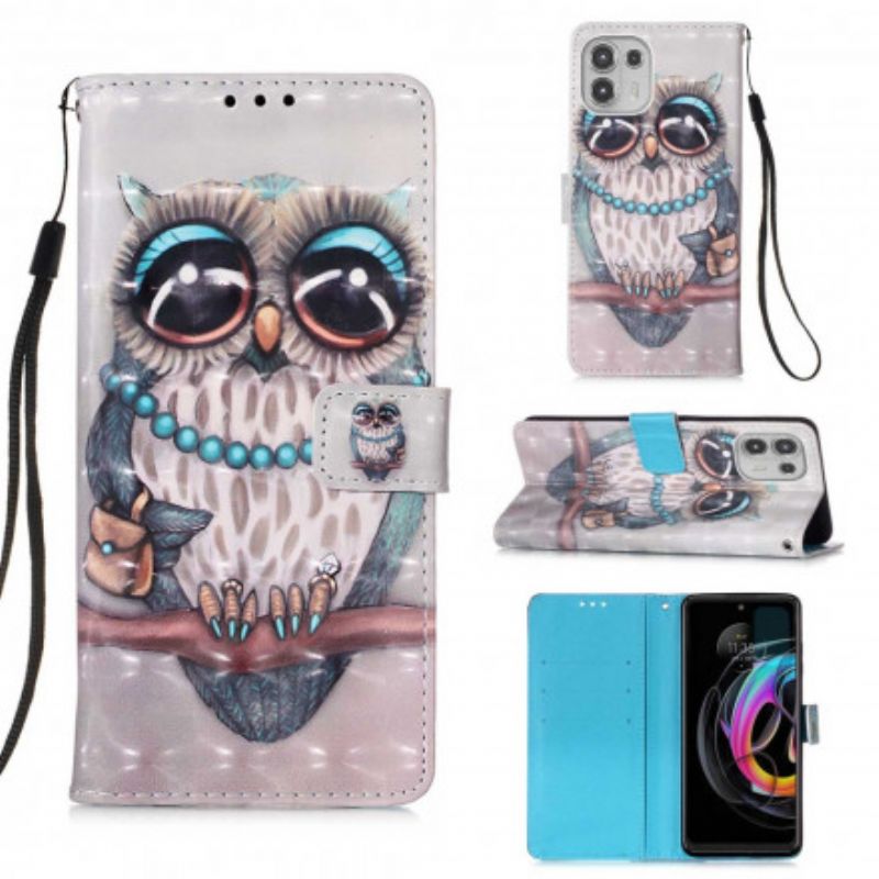 Housse Pour Motorola Edge 20 Lite Miss Hibou