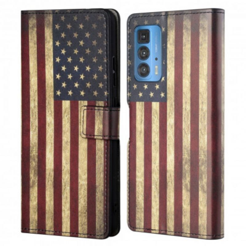 Housse Pour Motorola Edge 20 Pro Drapeau Américain