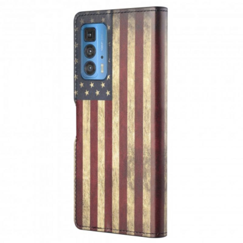 Housse Pour Motorola Edge 20 Pro Drapeau Américain