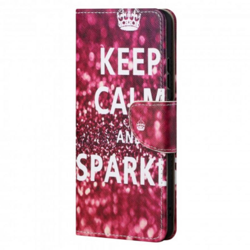 Housse Pour Motorola Edge 20 Pro Keep Calm And Sparkle