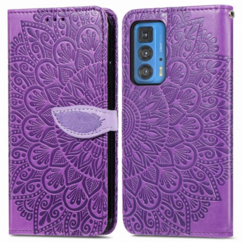 Housse Pour Motorola Edge 20 Pro Mandala Plume